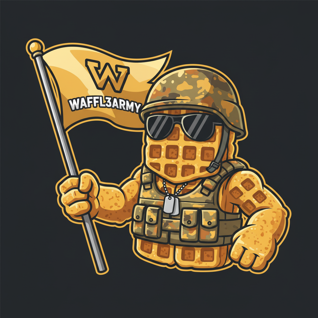 WAFFL3ARMY Mascot